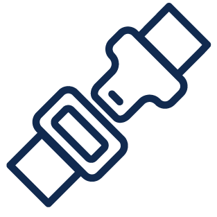 improper seatbelt use icon